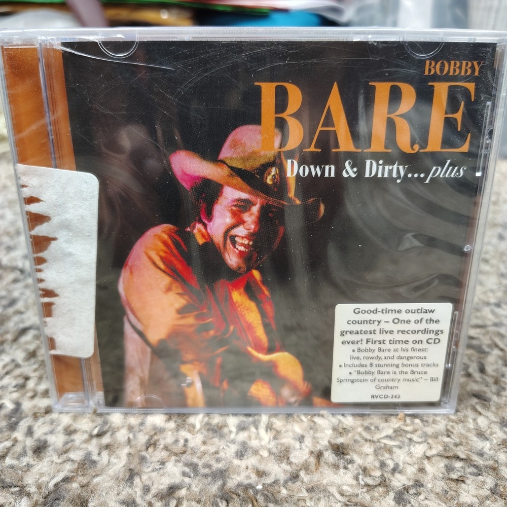 Bobby Bare CD DOWN & DIRTY Plus Outlaw Country Qualudes Again New Sealed 22 Trac